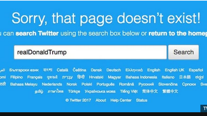11 minutos sin Donald Trump en Twitter