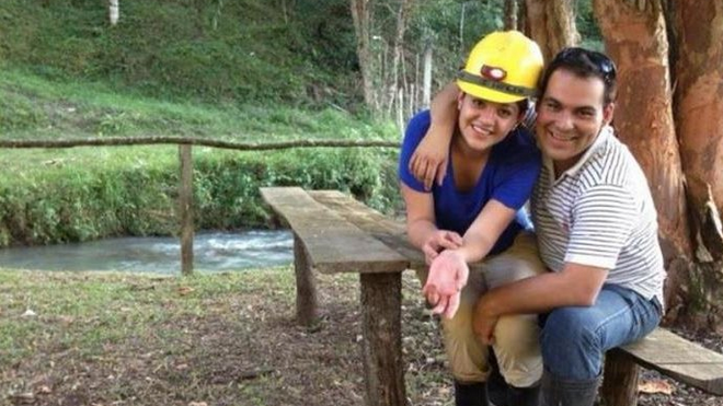 Mitzie y su esposo Banny Zambrano