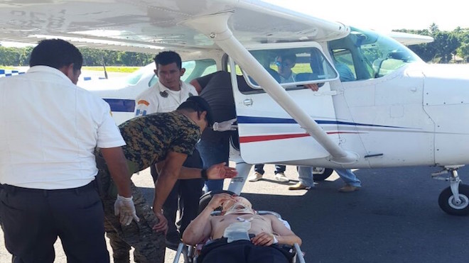 Avioneta se desploma en Escuintla. Dos heridos dentro de ellos un estudiante