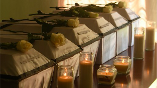 entregan osamentas de niños que fueron asesinados durante masacre en el Mozote