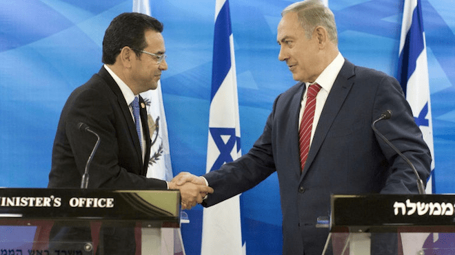 Guatemala inicia proceso para trasladar su embajada en Israel a Jerusalén