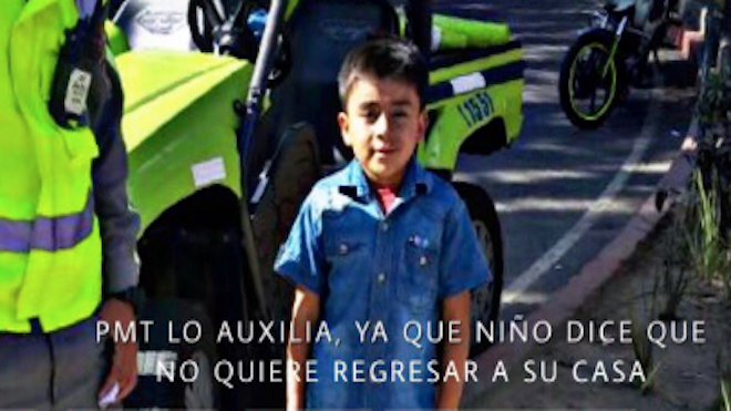 “Yo no quiero regresar a mi casa” Manuel un niño de 7 años pide auxilio en el Trébol