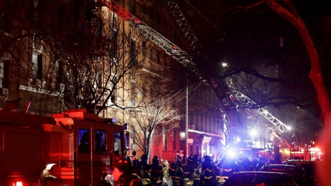 INCENDIO EN NUEVA YORK
