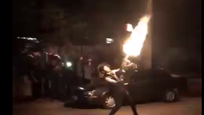 VIDEO: A balazos recibieron el 2018. Disparos al aire duraron más de 10 minutos