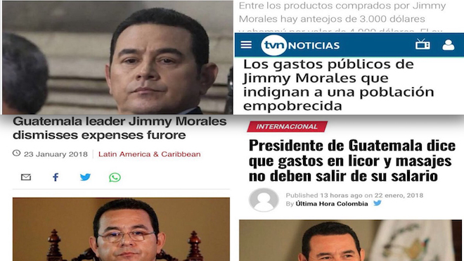 "¿Por qué es que yo tengo que pagar de mi salario?" El mundo habla sobre Jimmy Morales