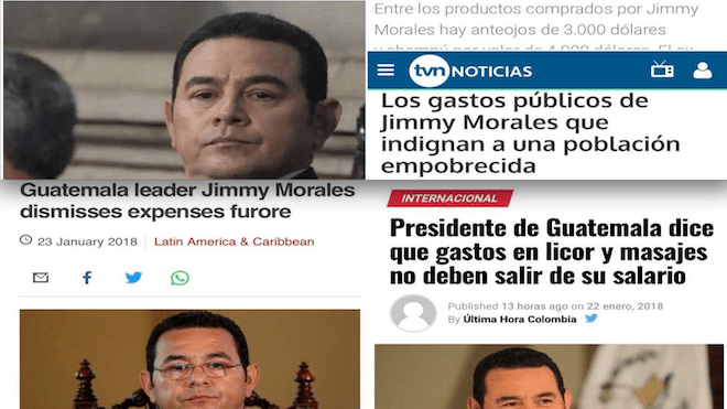 "¿Por qué es que yo tengo que pagar de mi salario?" El mundo habla sobre Jimmy Morales