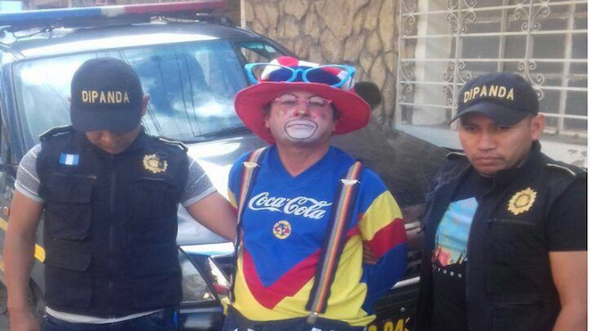 Capturan al narco payaso