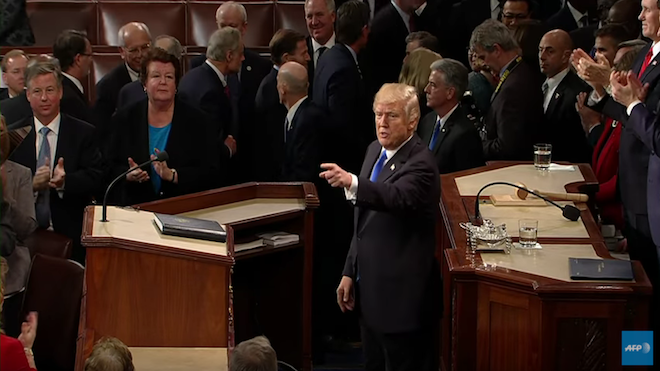 Primer discurso de la unión de Trump