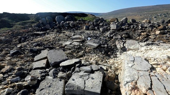 Un templo antiguo de Afrin, víctima colateral de los combates