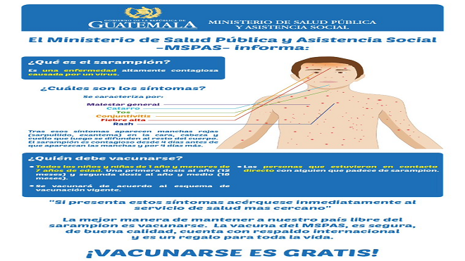 Campaña de vacunación gratutita contra el sarampión