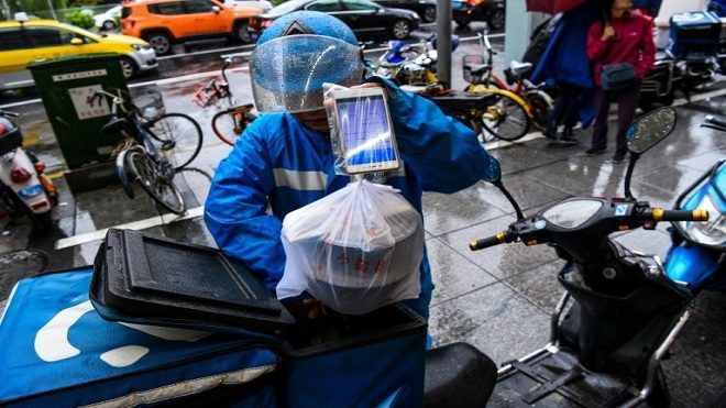 Las aplicaciones para pedir comida, en pleno auge en China