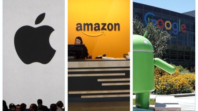 La carrera de Apple, Amazon y Alphabet por convertirse en la primera empresa del mundo valorada en un billón de dólares