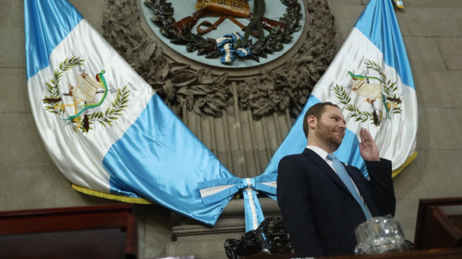 triunfo de álvaro arzú hijo como presidente del Congreso
