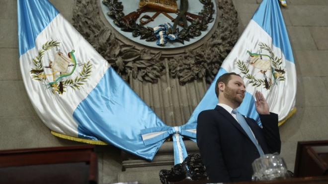 triunfo de álvaro arzú hijo como presidente del Congreso
