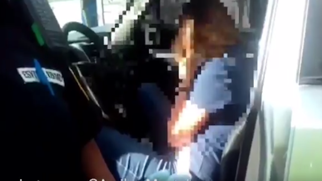 VIDEO: Mujer ebria al volante se queda dormida a mitad de la zona 9