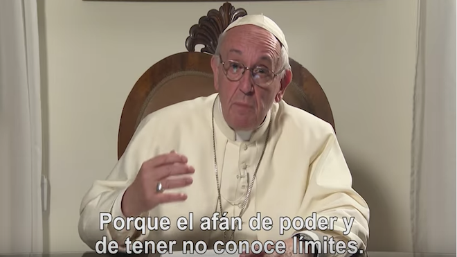 VIDEO: Papa envía mensaje a los corruptos y pide a la población no guardar silencio