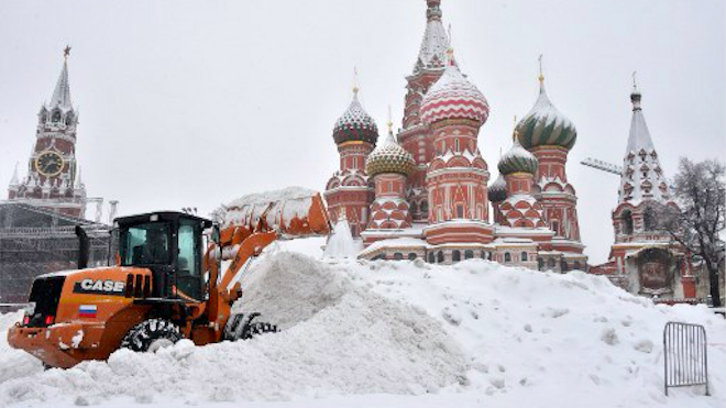 La alcaldía informó que cayeron 45 centímetros de nieve entre el sábado y este lunes en la mañana, lo que significa 20% más que el promedio para todo el mes.