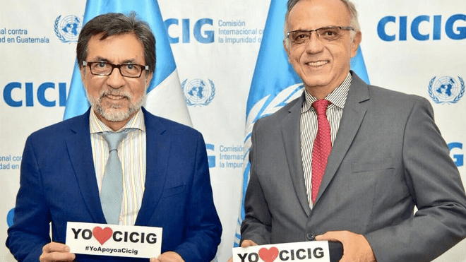 IVÁN VELÁSQUEZ Y LUIS ARREAGA EN APOYO A CICIG