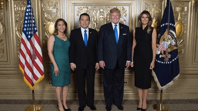 Donald Trump y Jimmy Morales