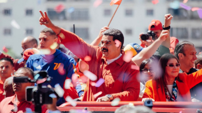 VIDEO: Maduro se estrena como candidato bailando reguetón y prometiendo una tunda