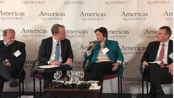 Thelma Aldana advierte en Nueva York que la lucha anticorrupción recién empieza