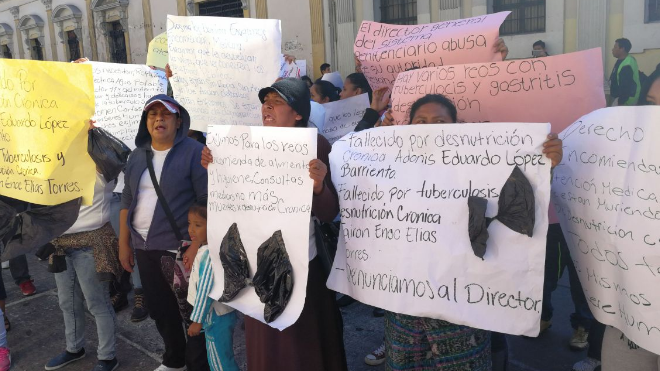 protesta por reclusos