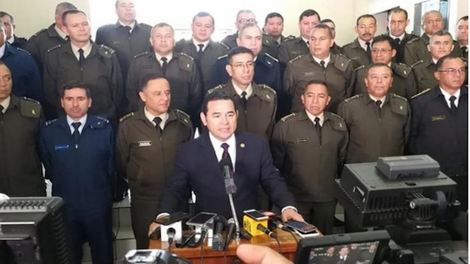 Jimmy Morales confirma retiro del Ejército de las calles