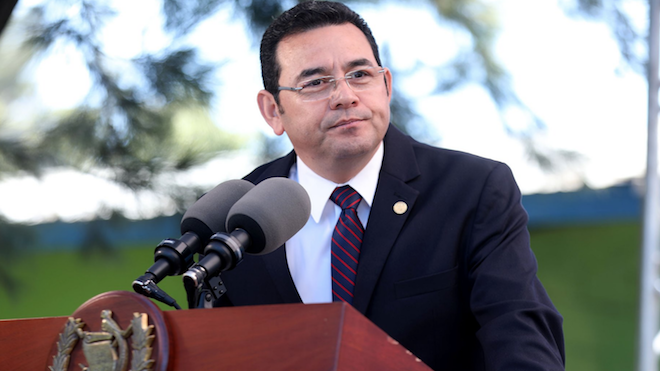 VIDEO: Jimmy Morales "Me gustaría reelegirme para seguir sirviendo al país”