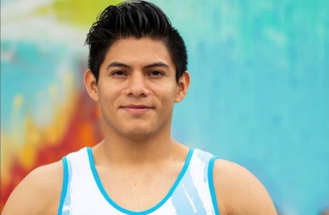 Jorge Vega en la Copa del Mundo en Portugal. Lo logra con el primer lugar de la