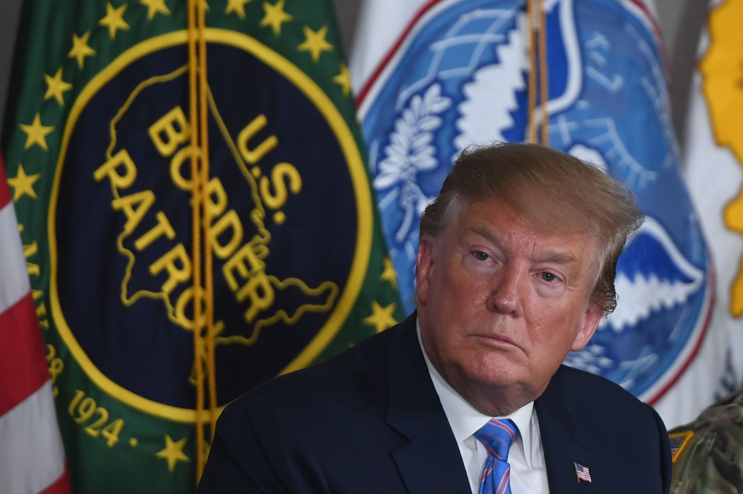 Presidente Donald Trump visitó la frontera. Foto: AFP