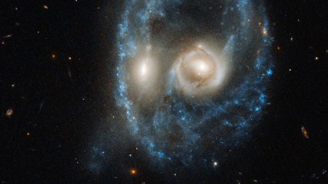 El “escalofriante rostro” captado en el espacio por el telescopio Hubble (y de qué se trata realmente)
