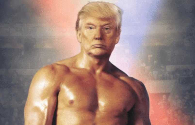 Trump tuitea una foto suya como Rocky Balboa y estos son los memes que le responden