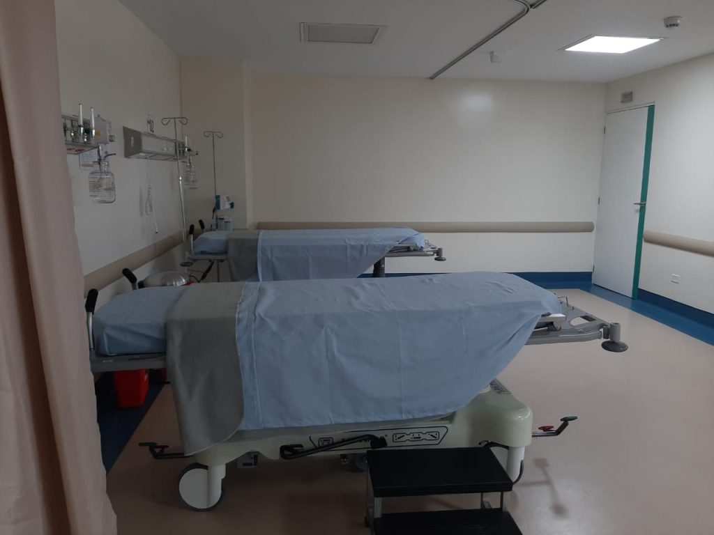 Así es el área para pacientes con coronavirus en el Hospital de Villa Nueva