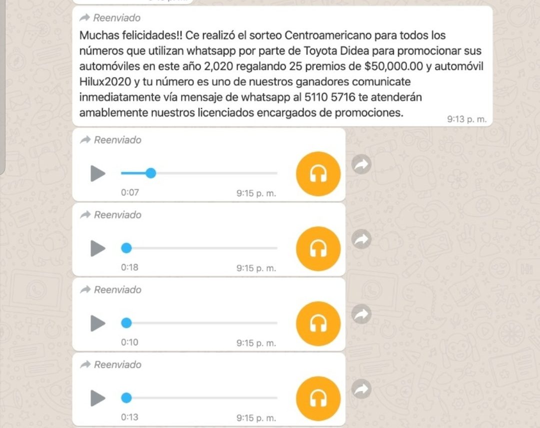 Intento de estafa