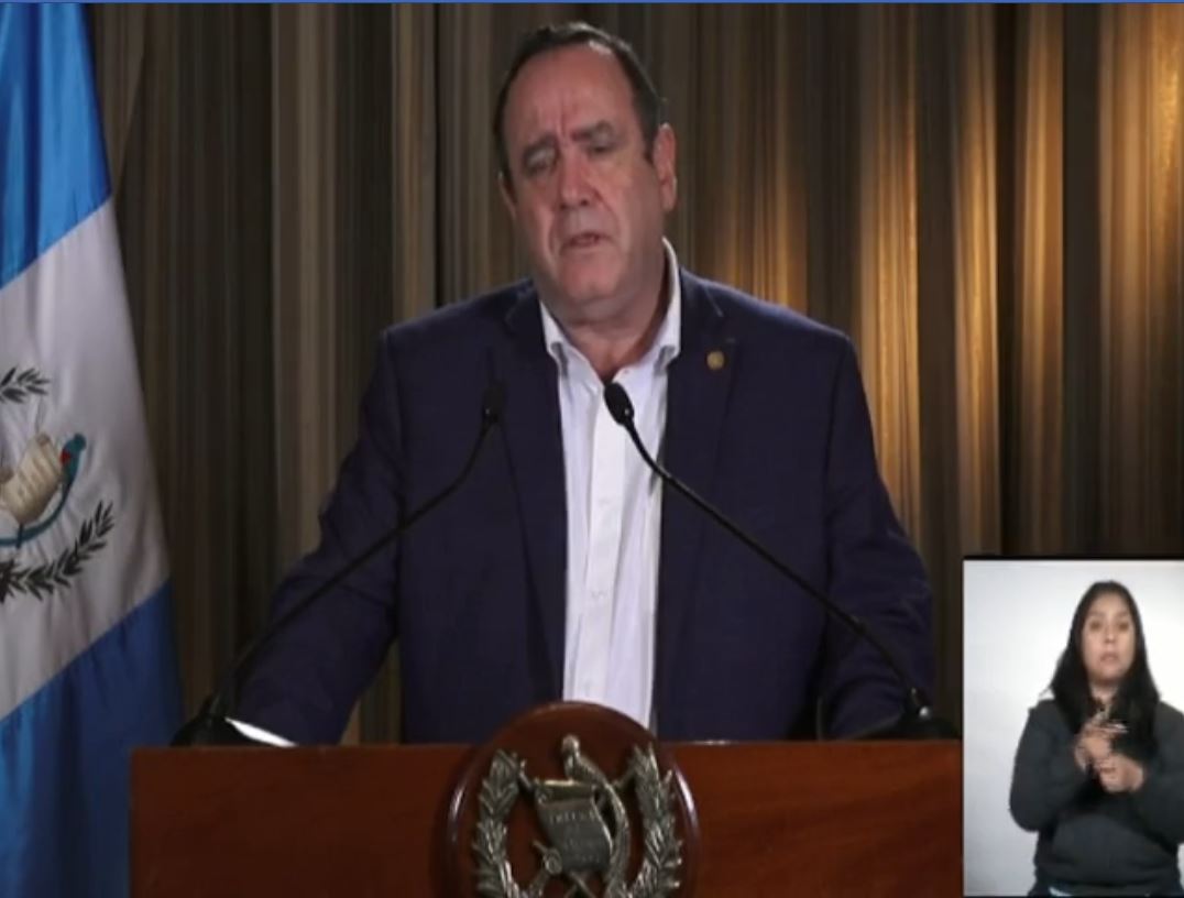 Coronavirus: Giammattei reitera restricciones y explica las razones por las que deben aplicarse en el país