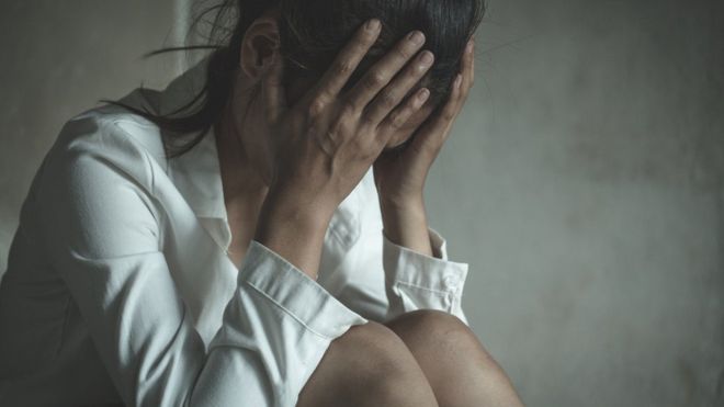 Mujer víctima de violencia de género