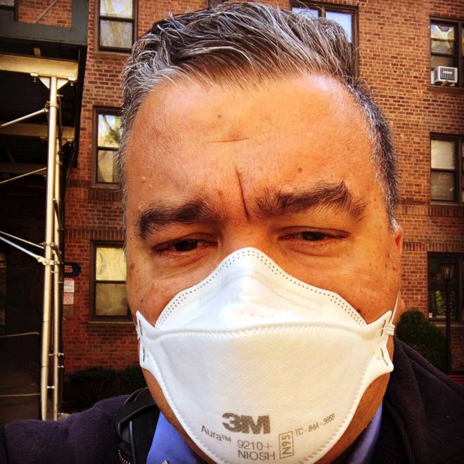 Anthony Almojera, con su mascarilla. (Foto Guatevisión: Anthony Almojera)