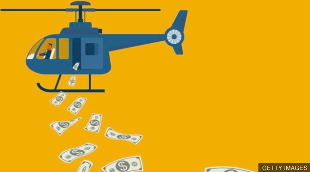 Helicoptero de dinero