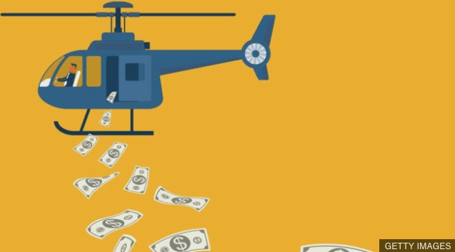 Helicoptero de dinero