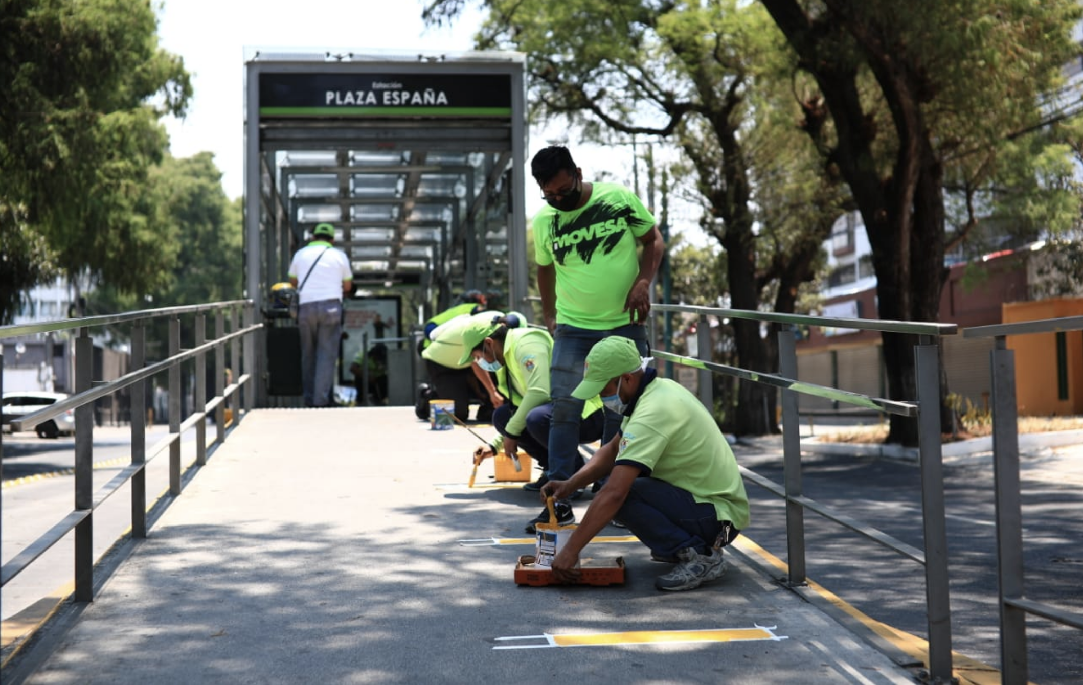 Municipalidad marca distancias entre usuarios del Transmetro