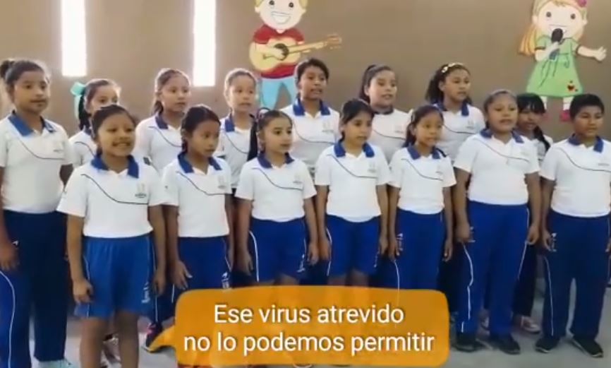 Video: Esta es la canción para prevenir el coronavirus que grabaron niños de la escuela de Ixcanal sostenida por la fundación de Ricardo Arjona