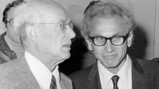 Nathan Rosen (1909-1995, izq.), aquí con el físico estadounidense Joseph Weber (1919-2000), empezó su brillante carrera como asistente de Einstein en el Instituto de Estudios Avanzados de la Universidad de Princeton entre 1934 y 1936. (Foto Guatevisión: Science Photo Library)