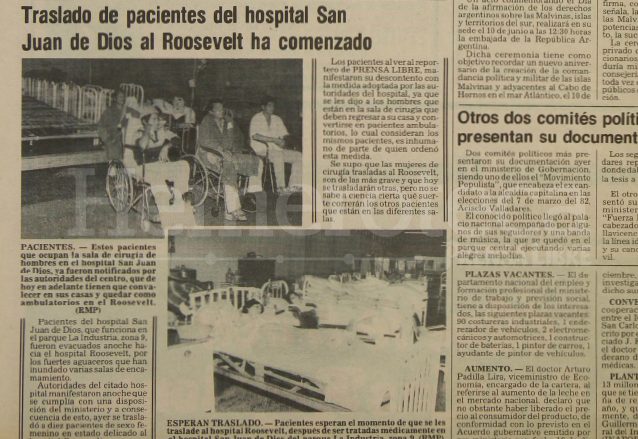 ¿Sabías que el Parque de la Industria funcionó como hospital temporal hace 44 años?