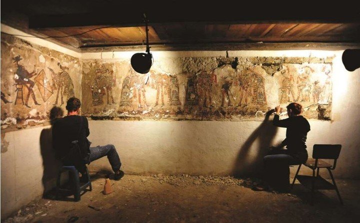 Localizan murales mayas en paredes de una vivienda en Chajul