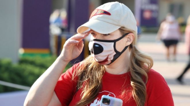Coronavirus en EE. UU.: las fotos de las filas en la reapertura de Disney mientras Florida bate récord de nuevos contagios por día desde que empezó la pandemia