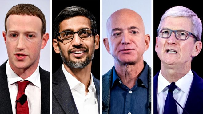 Facebook, Amazon, Alphabet y Apple: las duras críticas del Congreso de EE. UU. ante el creciente poder de las cuatro mayores empresas tecnológicas