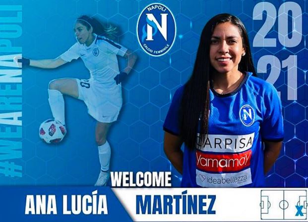 La guatemalteca Ana Lucía Martínez ayuda con asistencia en la victoria del Nápoli de Italia