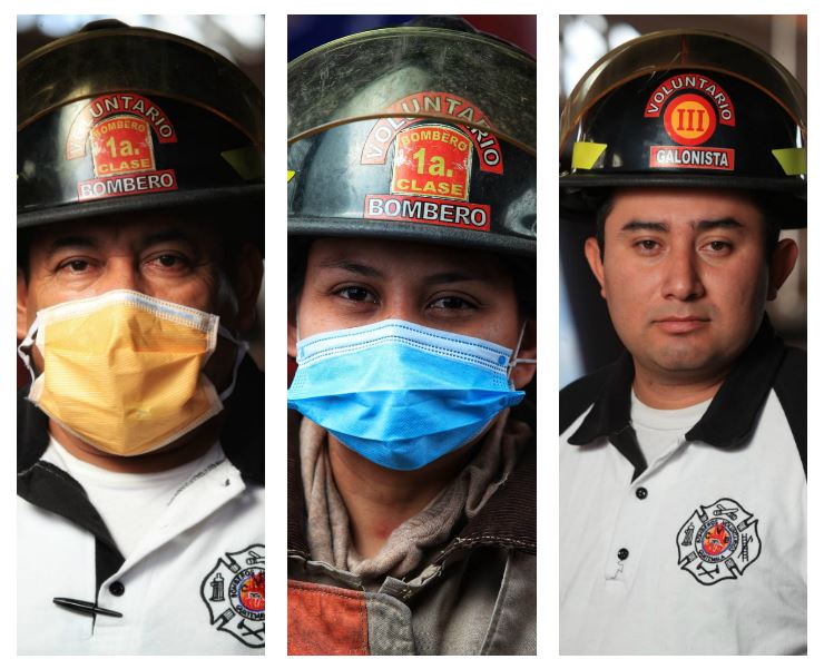 Bomberos Voluntarios de Guatemala Los retratos y las frases que reflejan el espíritu de