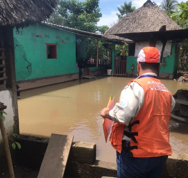 Más de un centenar de damnificados: lluvia de las últimas horas azota a Suchitepéquez