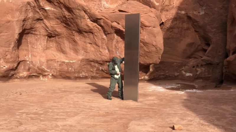 Misterioso monolito de Utah: desaparece extraña estructura de metal hallada en el desierto